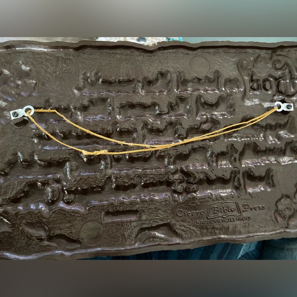 Vintage molded plastic verse plaque - Picture 3 of 7